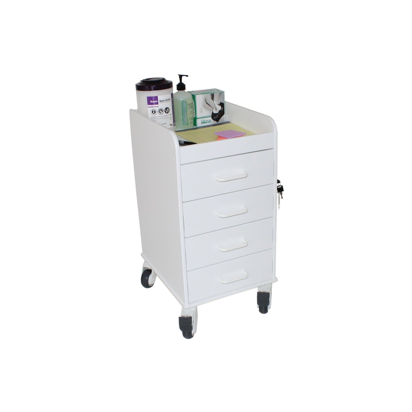 White Compact Cart Procedure/Bedside Carts TrippNT