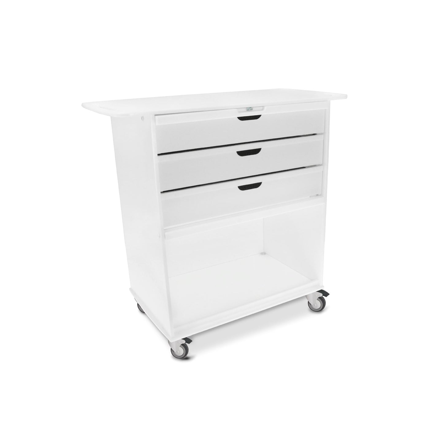 Extra Wide Core Cart with White Drawers Procedure/Bedside Carts TrippNT