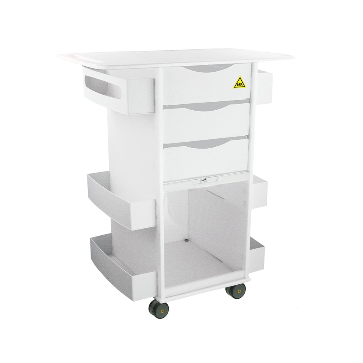 MRI Core Cart Extended Top with Sliding Door MRI Safe TrippNT