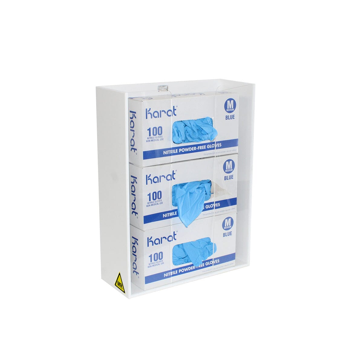 MRI White Glove Box Holders with Clear Acrylic Front MRI Safe TrippNT