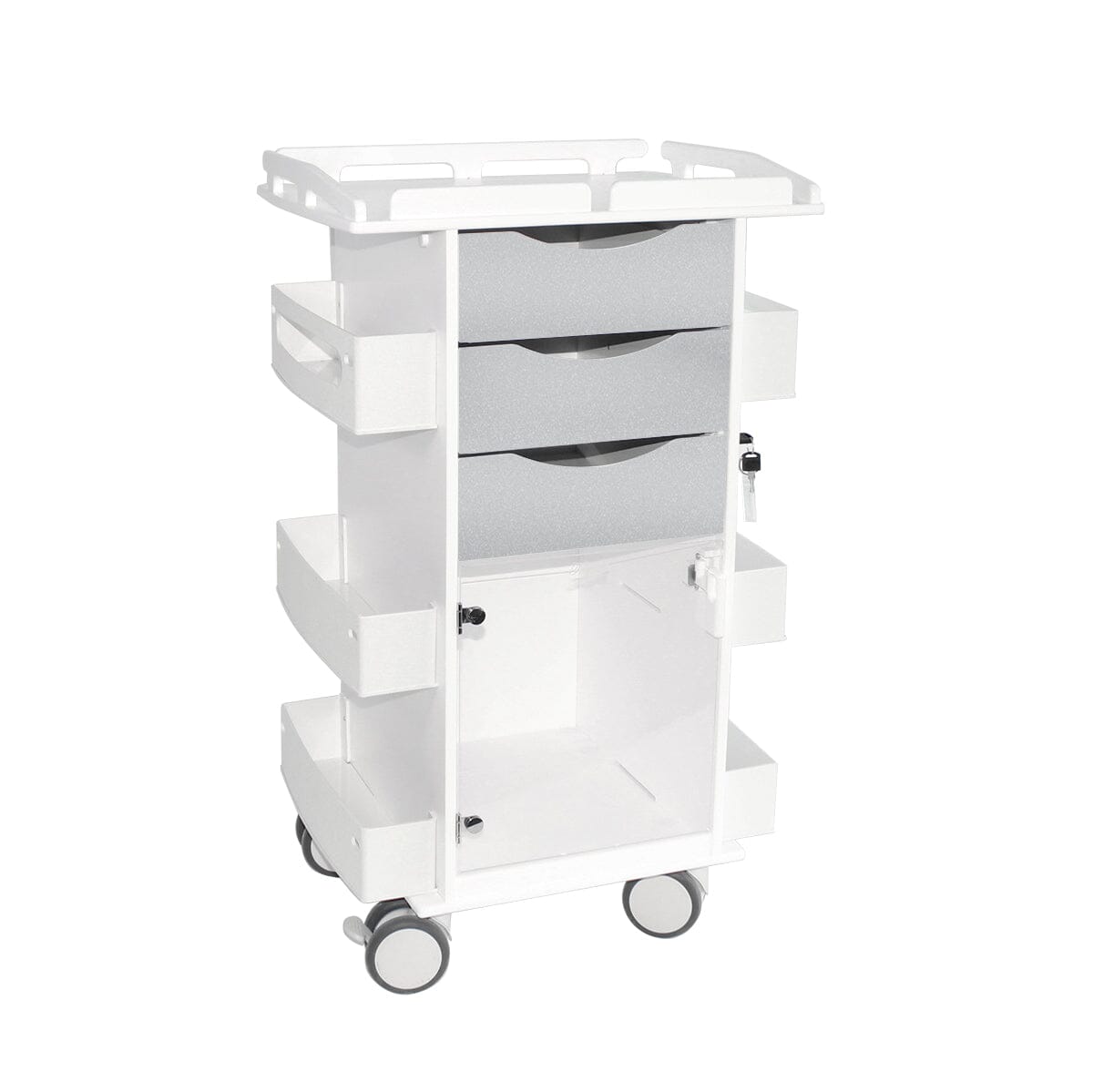 Core DX Cart with Hinged Door and Railtop Procedure/Bedside Carts TrippNT