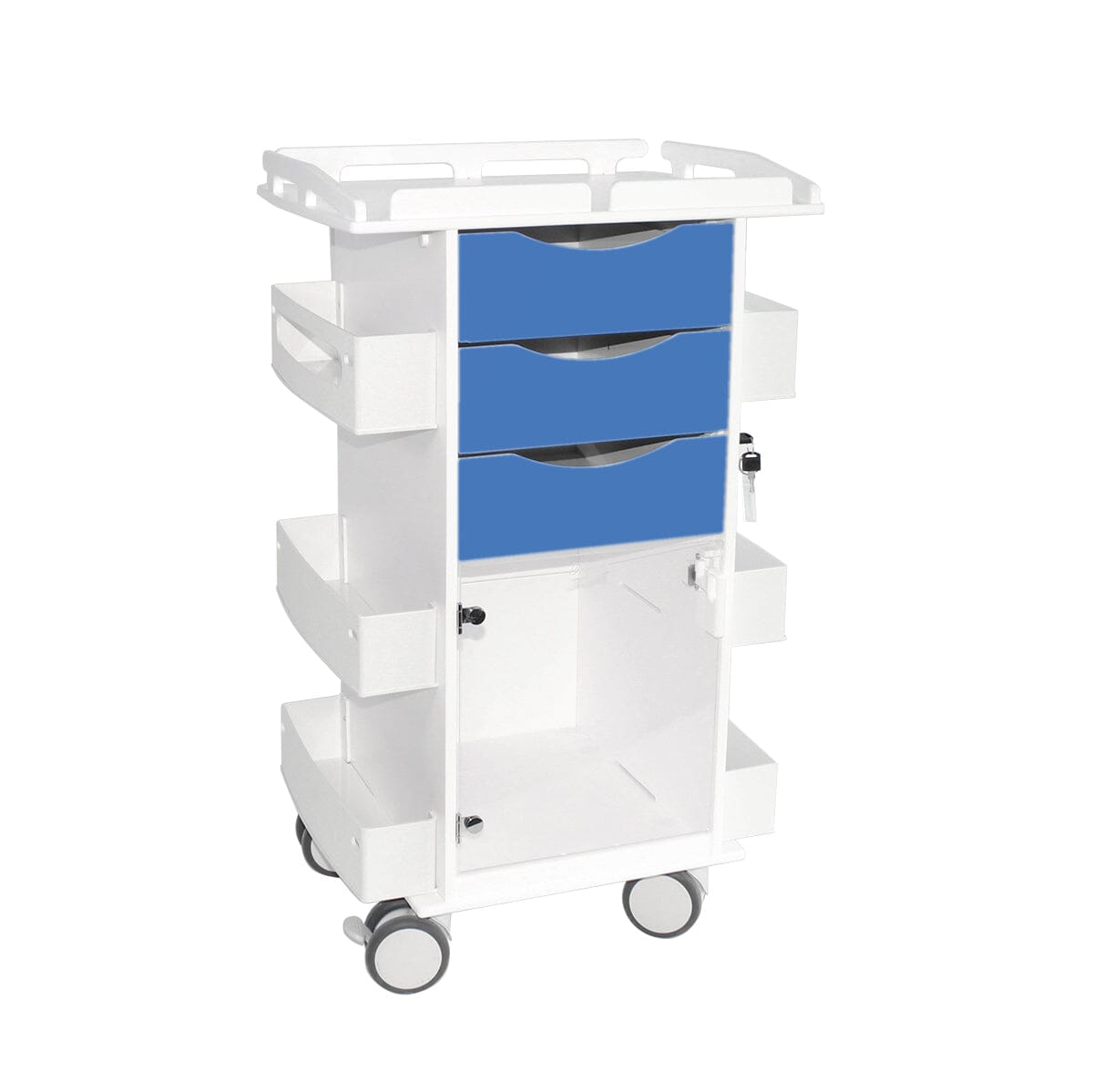 Core DX Cart with Hinged Door and Railtop Procedure/Bedside Carts TrippNT