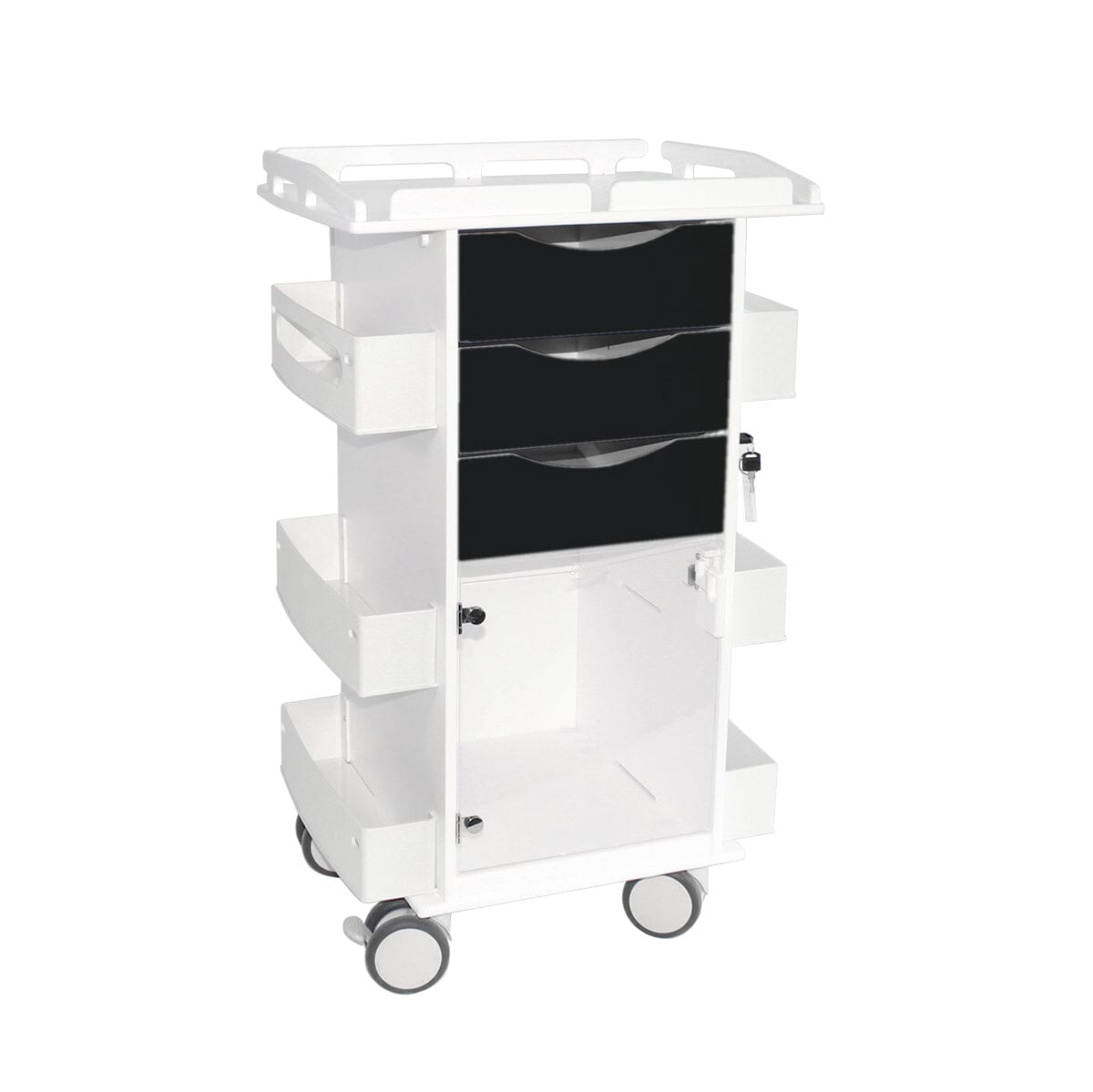 Core DX Cart with Hinged Door and Railtop Procedure/Bedside Carts TrippNT