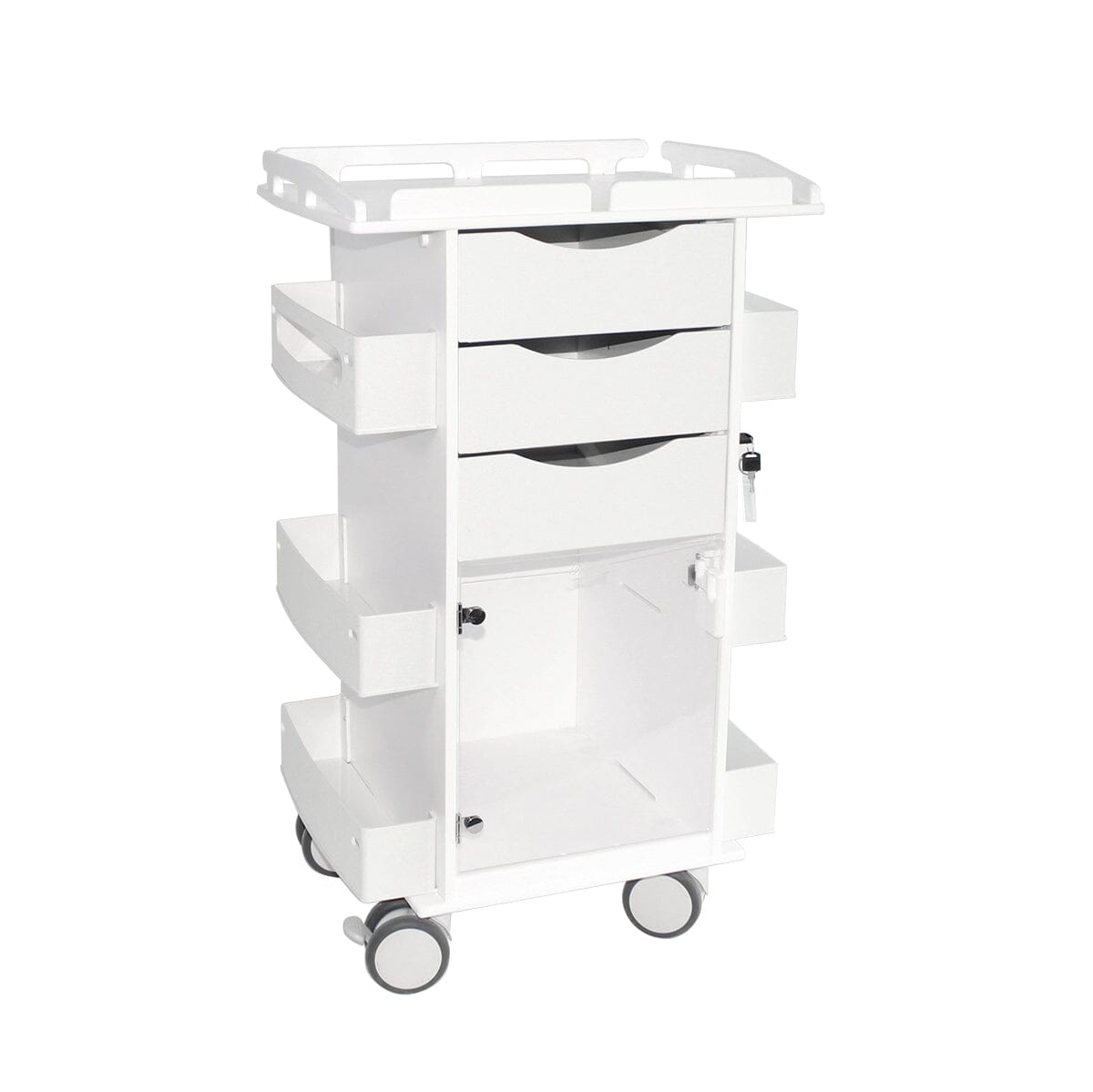 Core DX Cart with Hinged Door and Railtop Procedure/Bedside Carts TrippNT