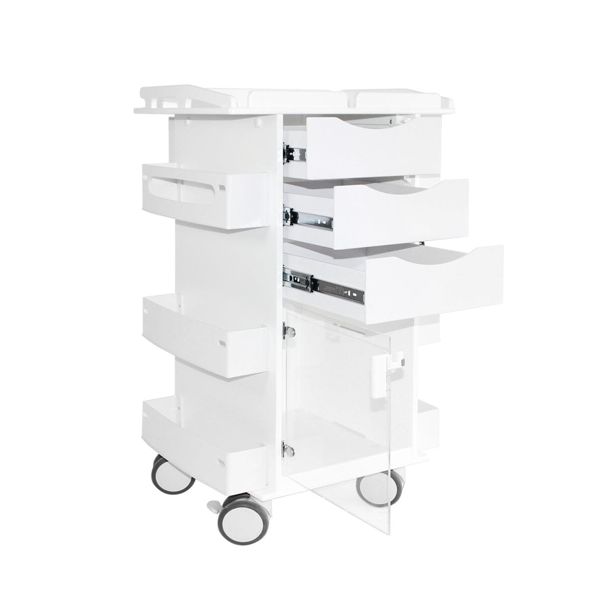 Core DX Cart with Hinged Door and Railtop Procedure/Bedside Carts TrippNT