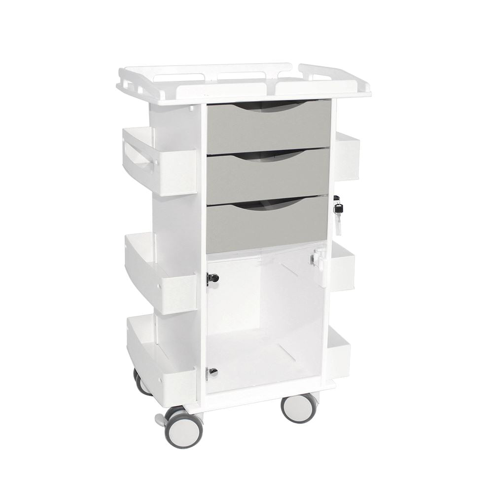 Core DX Cart with Hinged Door and Railtop Procedure/Bedside Carts TrippNT