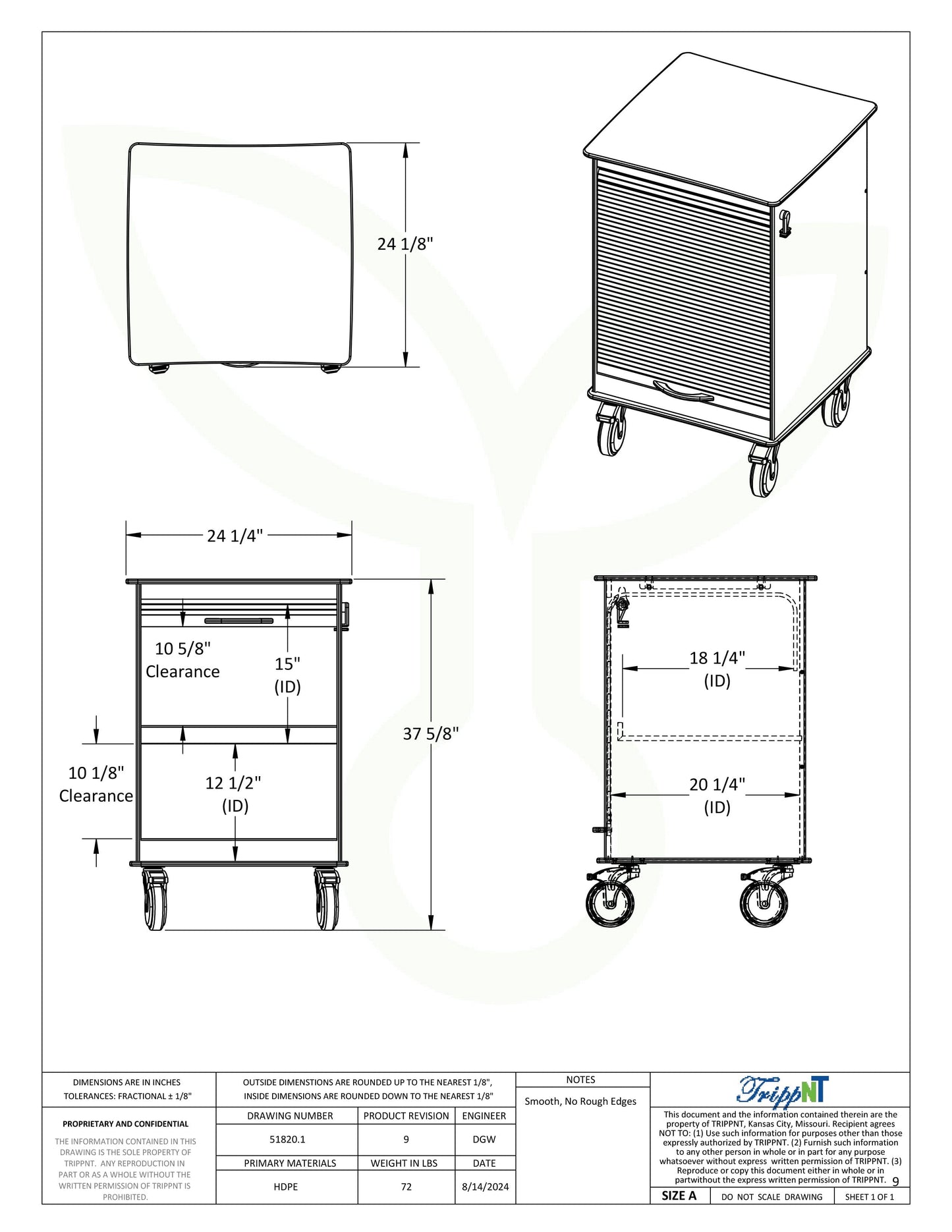 MRI Maui Lab Island Cart MRI Safe TrippNT