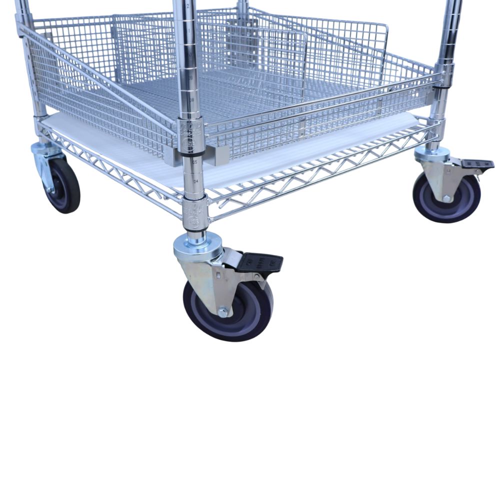 Modular Wire Cart, 24" deep Open Storage Acart