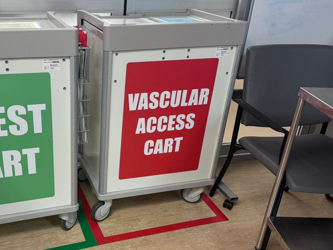 Vascular Cart Enclosed Storage Acart