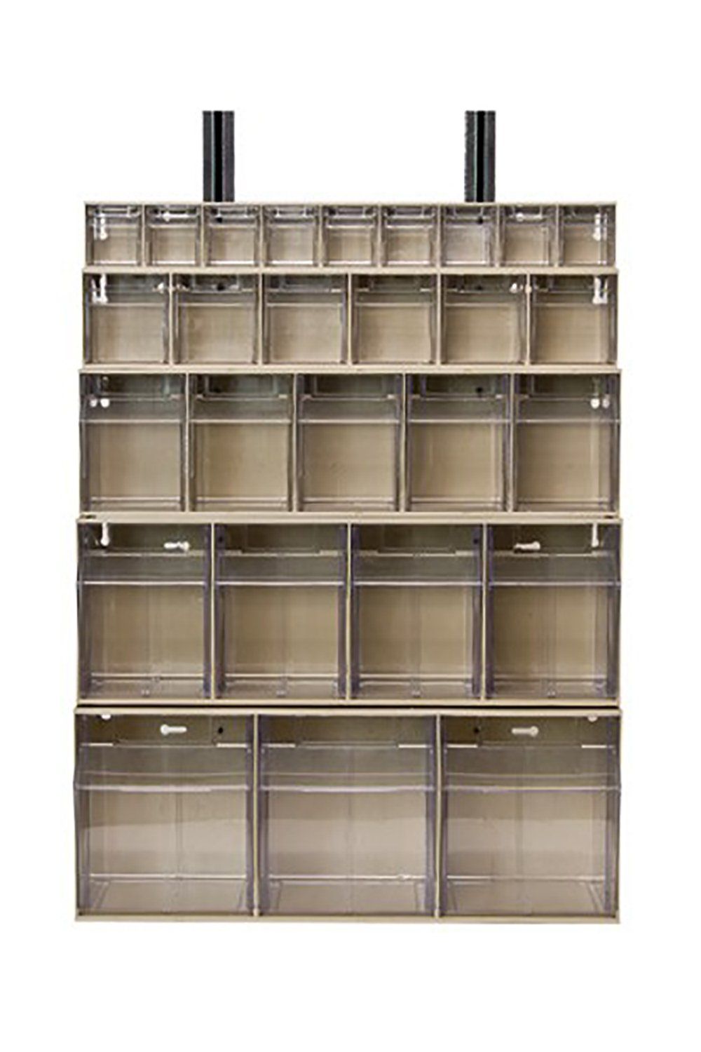 Wall Mounted Rails - Two Rails Bins & Containers Acart