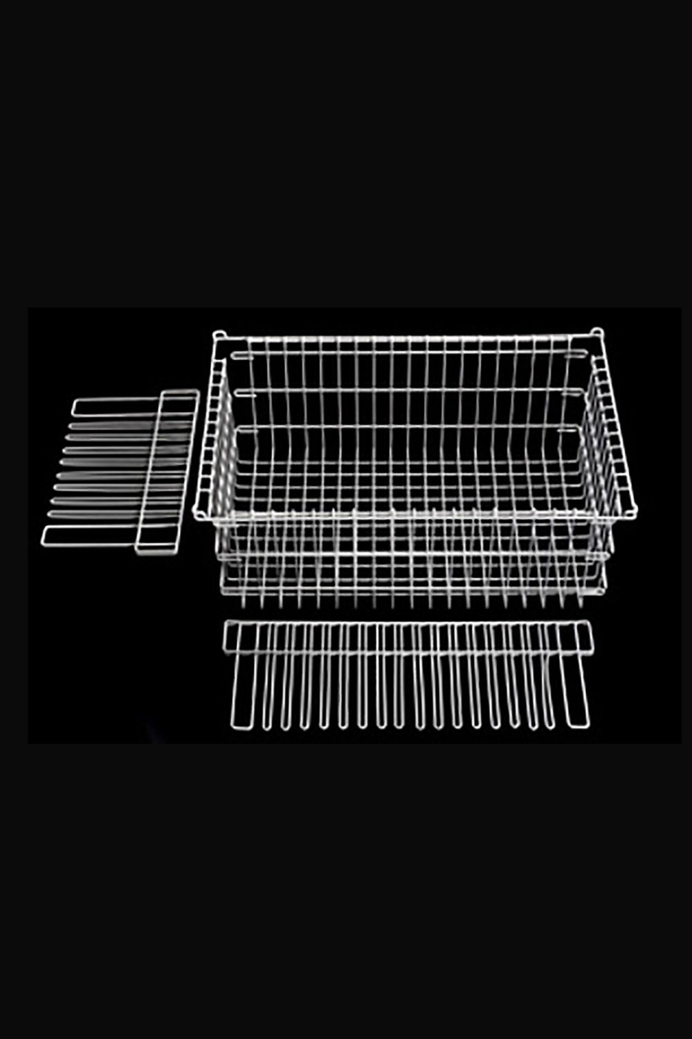 8"H Basket Open Storage Acart Chrome