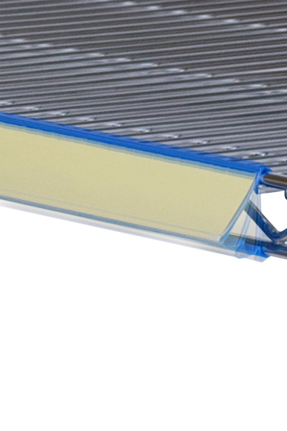 Label Holder, Shelf-Length Open Storage Acart 60" Blue