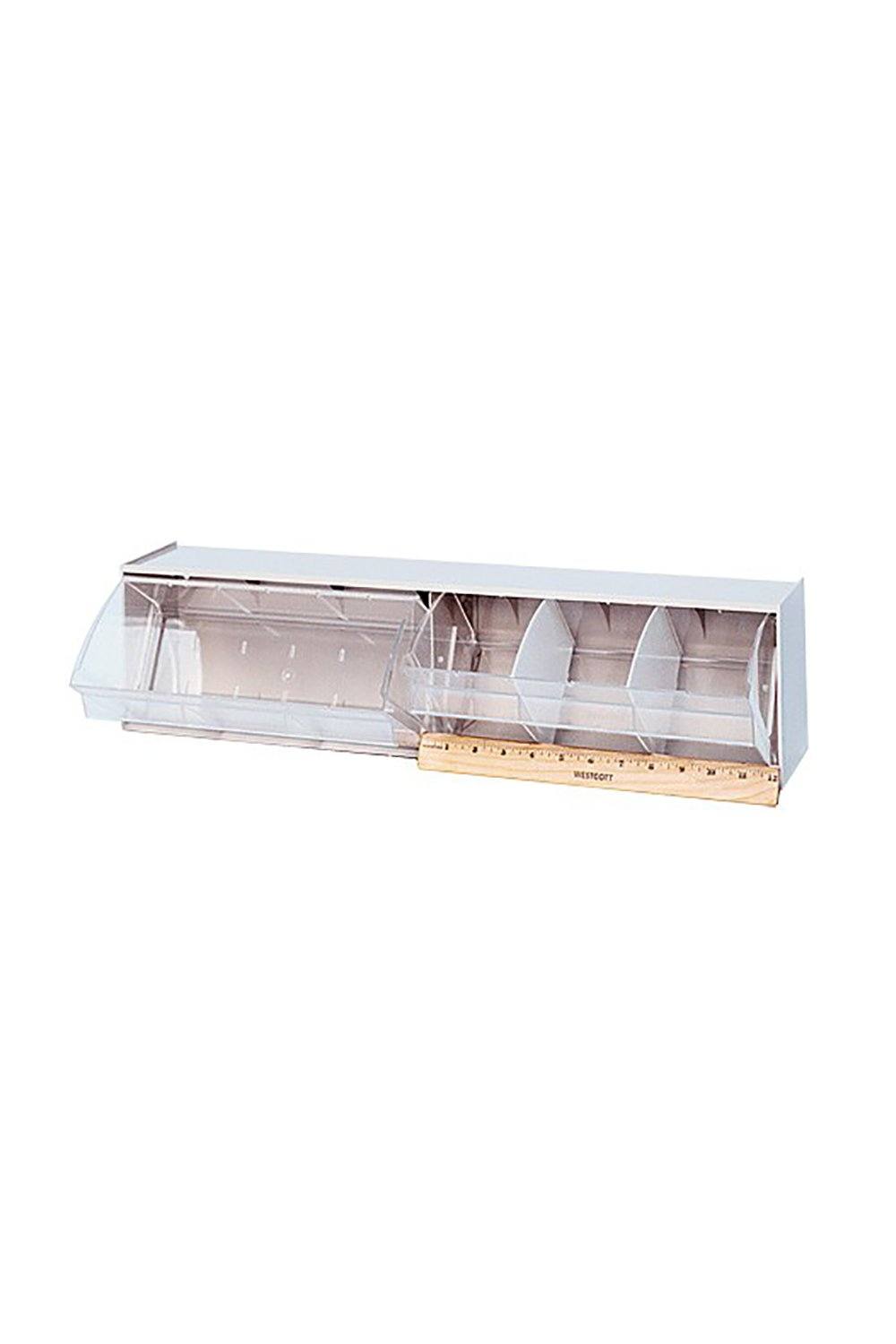 Dividable Tip Out Bin Bins & Containers Acart 5-1/4"L x 23-5/8"W x 5-15/16"H 24" Unit - 2 Cups