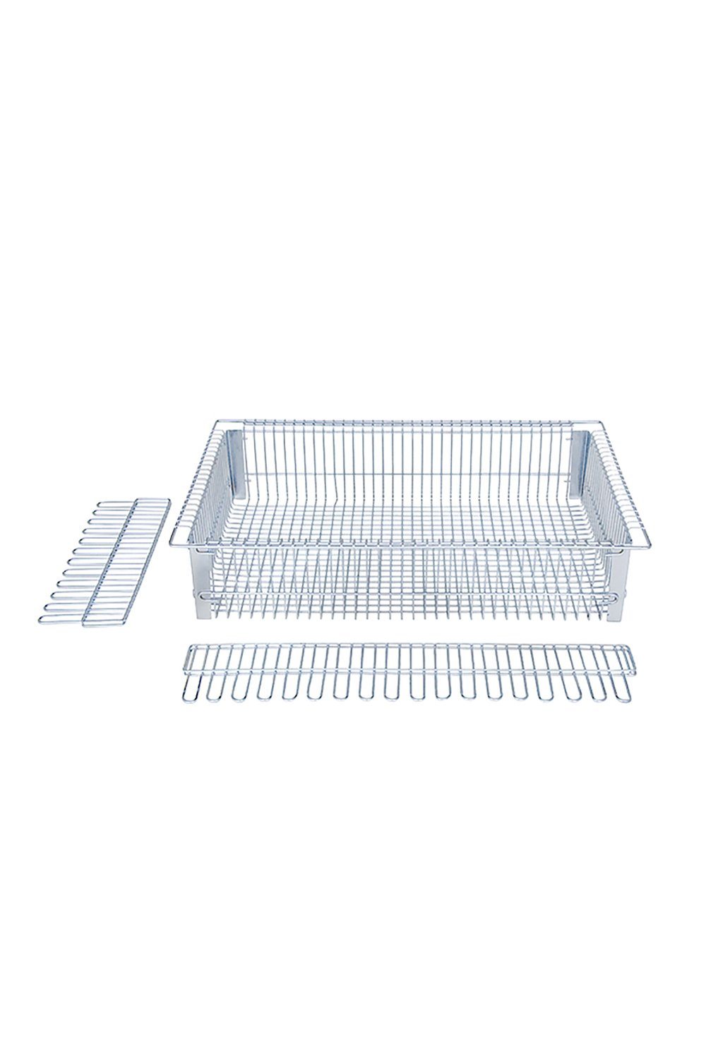 5"H Basket Open Storage Acart Epoxy Coated Steel (white) 22" X 14.25" X 4"