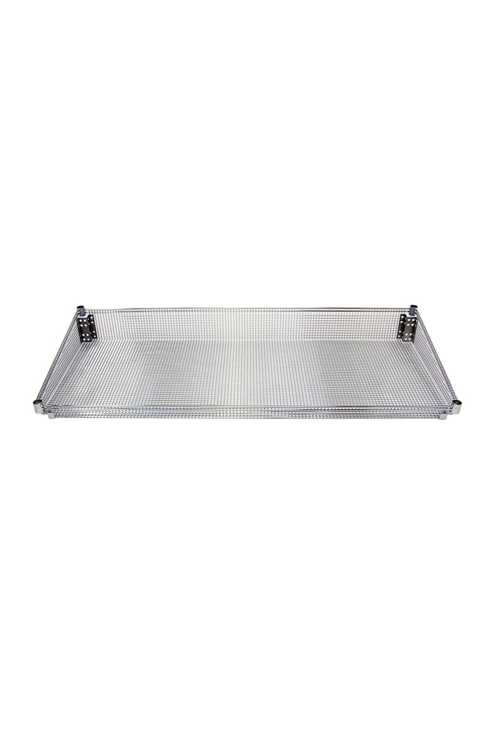 Basket 24"D, post mount Open Storage Acart 24"D x 60"W x 7"H