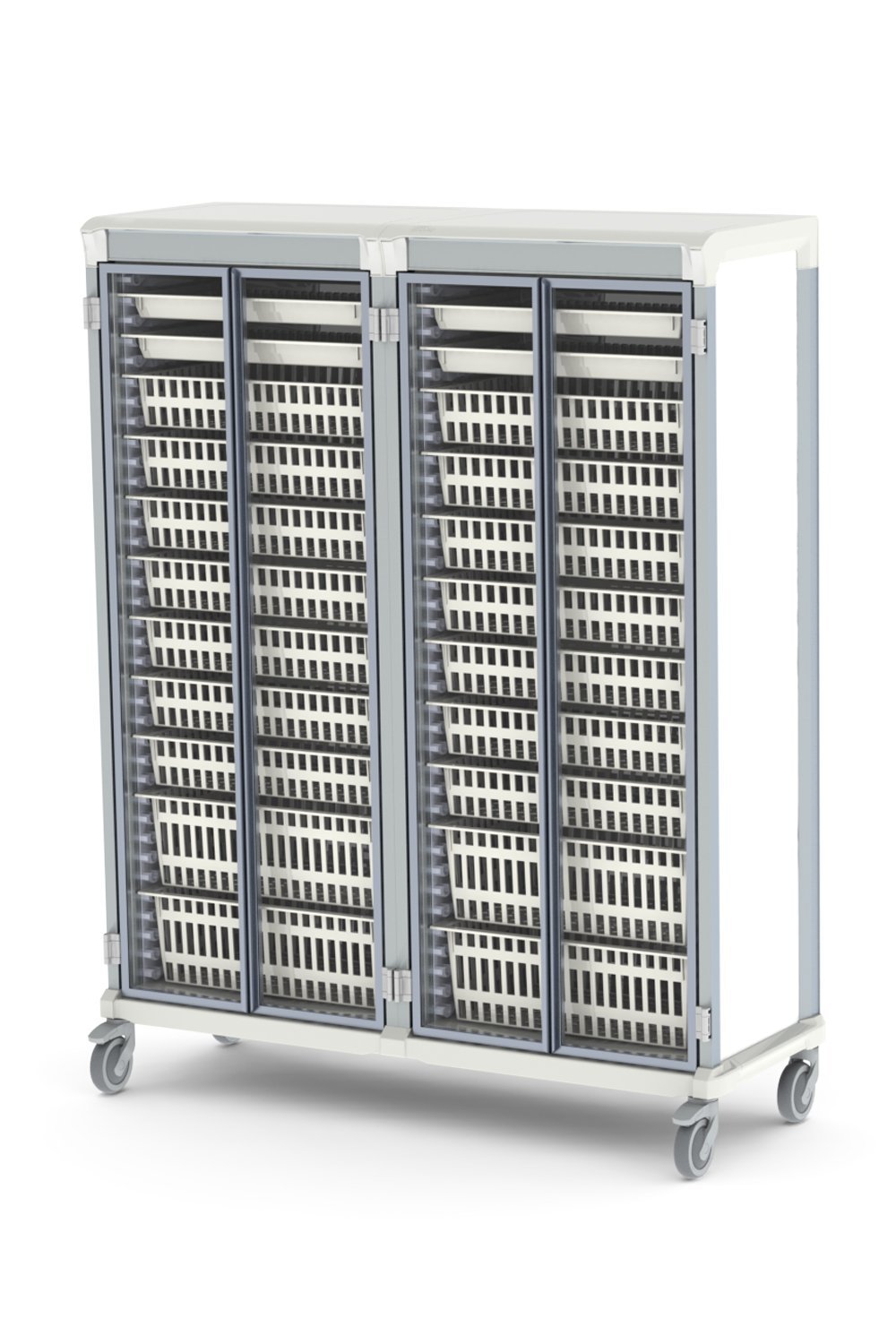 72"H Mobile Storage Cart Enclosed Storage Pegasus