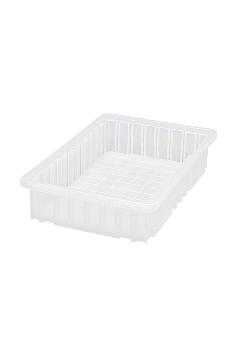 Clear View Dividable Grid Container Bins & Containers Acart 16-1/2"L x 10-7/8"W x 3-1/2"H Clear