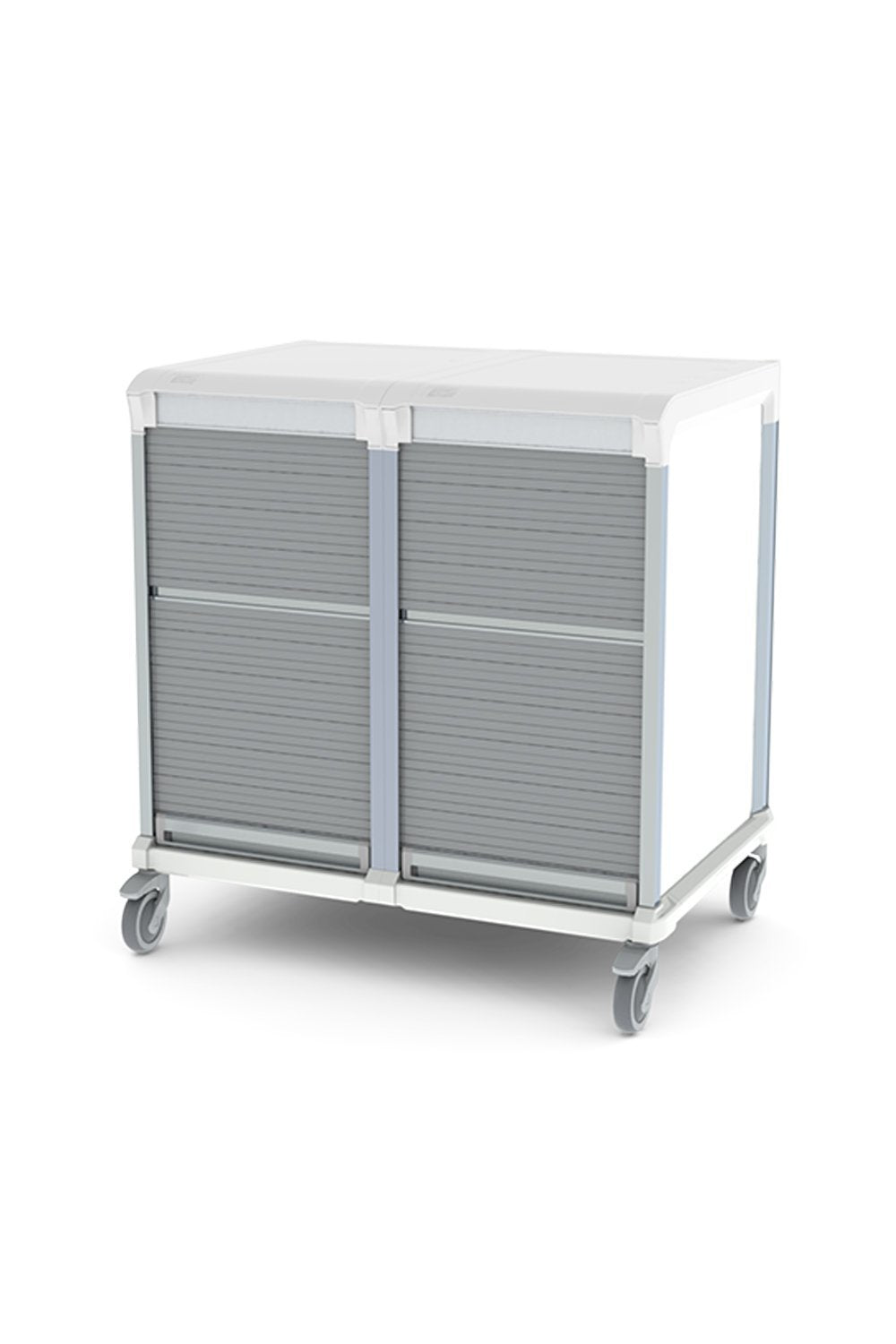42"H Mobile Storage Cart Enclosed Storage Pegasus 29"Dx38"W Tambour/Roll Up