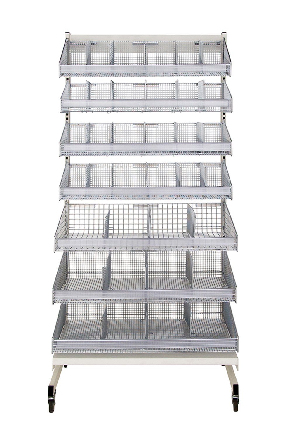 Label Holder, Shelf-Length Open Storage Acart 36" Clear