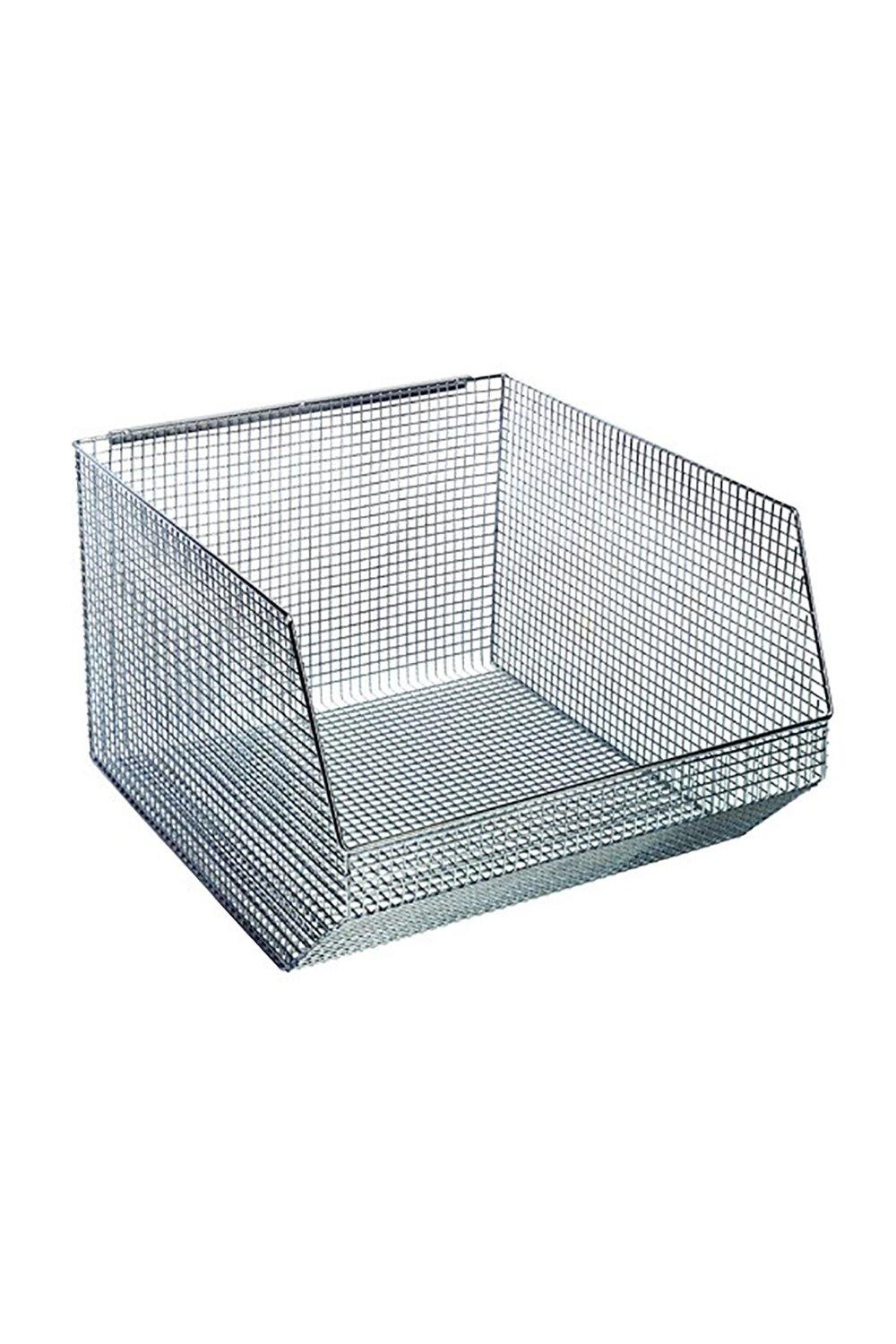 Mesh Stack and Hang Bin Bins & Containers Acart 18-1/2"L x 17"W x 11-1/8"H Black