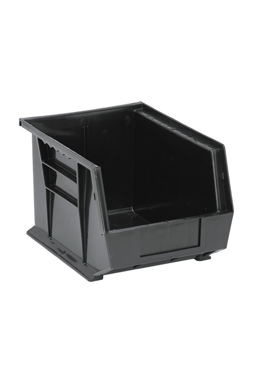 Recycled Ultra Hang and Stack Bin Bins & Containers Acart 10-3/4"L x 8-1/4"W x 7"H Black
