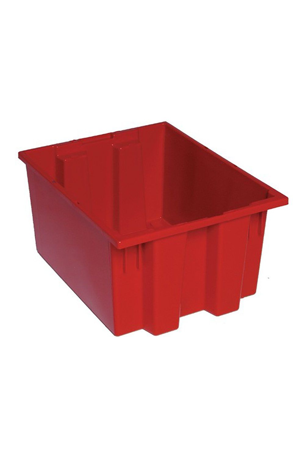 Stack and Nest Tote Bins & Containers Acart 19-1/2"L x 15-1/2"W x 10"H Red