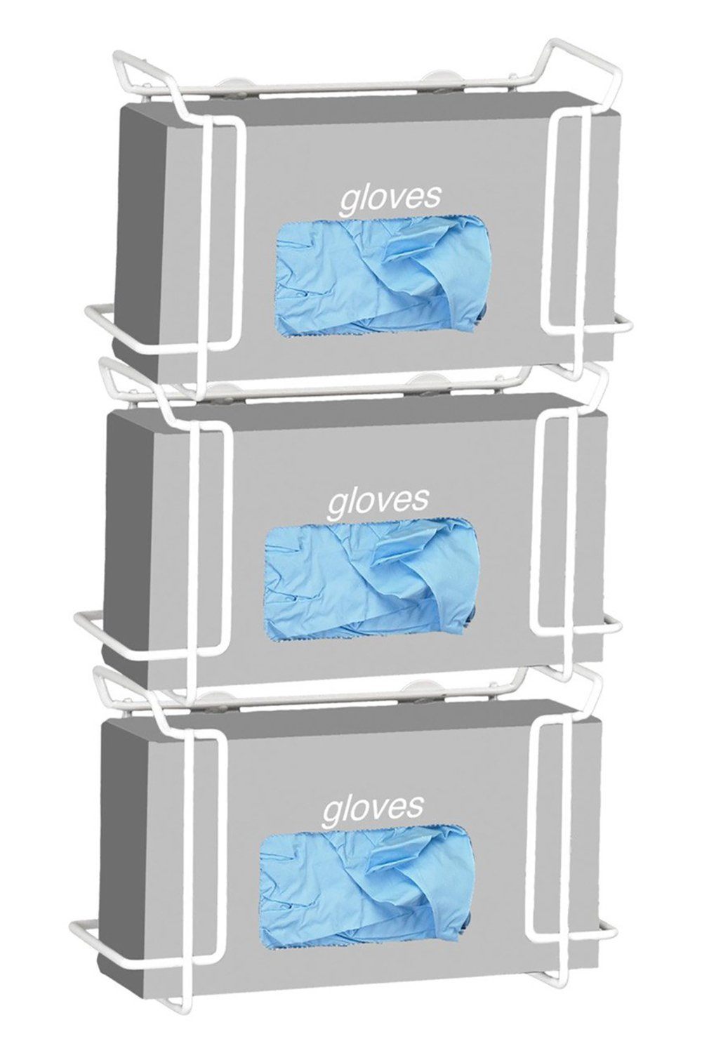 Triple Wire Glove Box Dispenser Infection Control & Housekeeping R&B 10.5 x 4.25 x 20.25 4.0