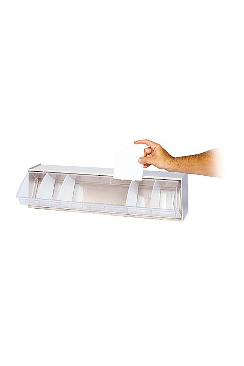 Dividable Tip Out Bin Bins & Containers Acart 5-1/4"L x 23-5/8"W x 5-15/16"H 24" Unit - 1 Cup