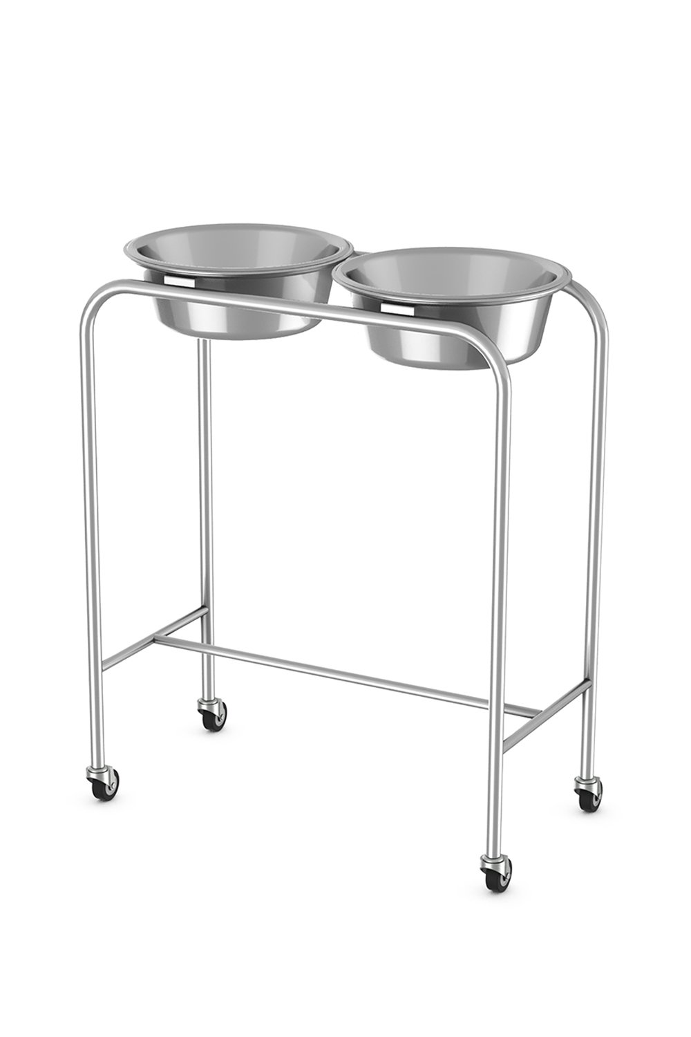 Solution Stand Stainless Solutions Acart 28"D x 14"W x 34"H 7 Quart Basins (2) with H Brace