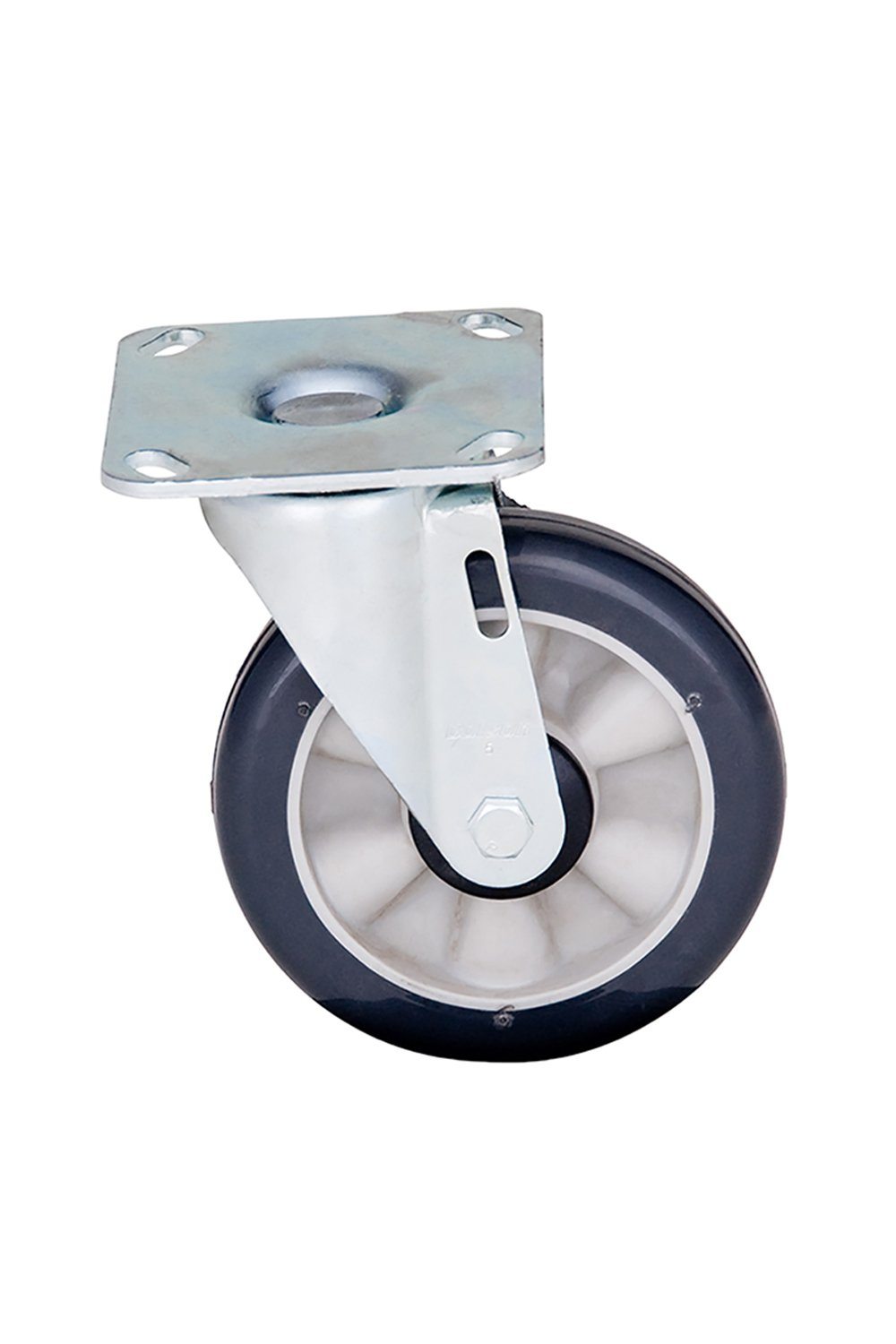 Caster, Plate, 5" Swivel Open Storage Acart