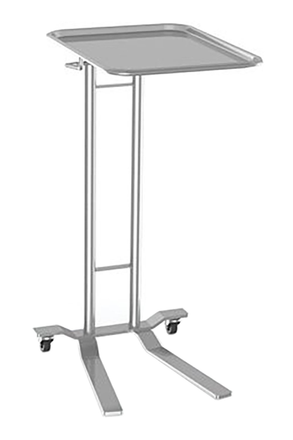 Fixed Height Mayo Stand, Dual Post Stainless Solutions Macmedical