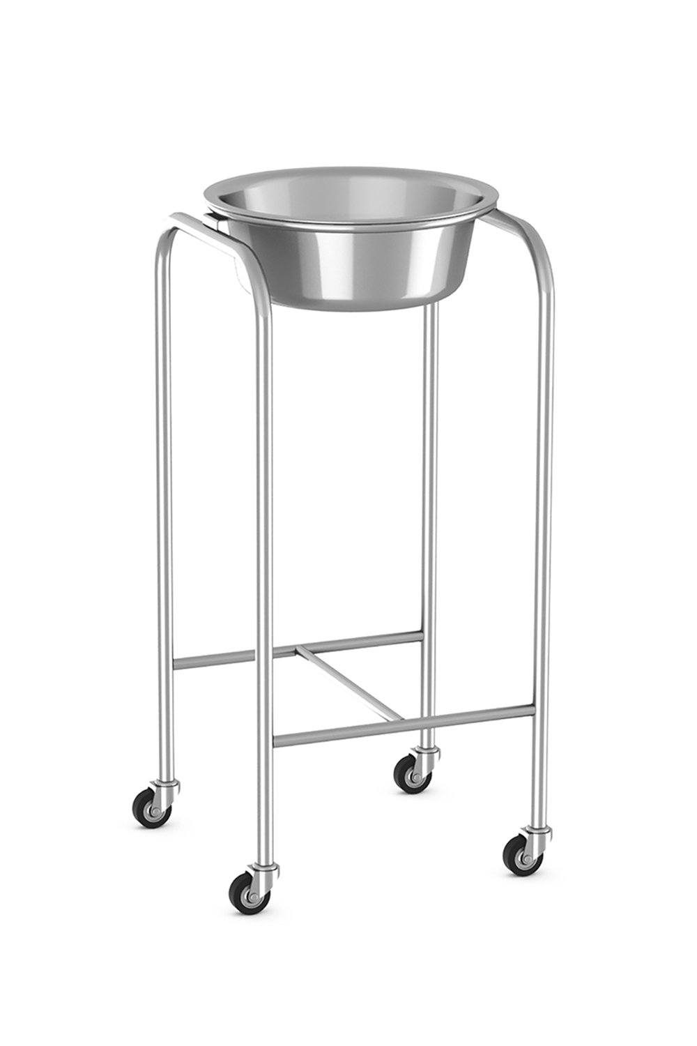 Solution Stand Stainless Solutions Acart 14"W x 14"D x 34"H 9-1/2 Quart Basin with H Brace