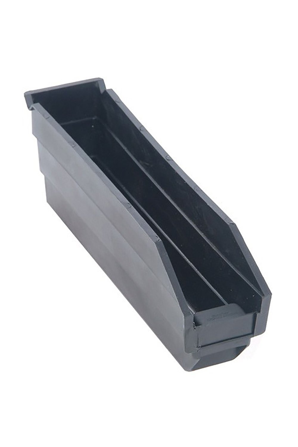 Recycled Shelf Bin Bins & Containers Acart 11-5/8'' x 2-3/4'' x 4'' Black