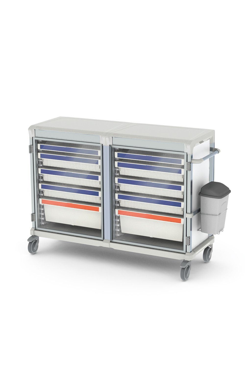 42"H Mobile Storage Cart Enclosed Storage Pegasus 