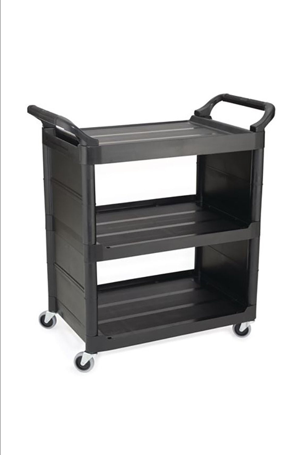 Service Cart Transport & Utility Carts Rubbermaid 18.63"D x 33.63"W x 36.63"H End Panels Black