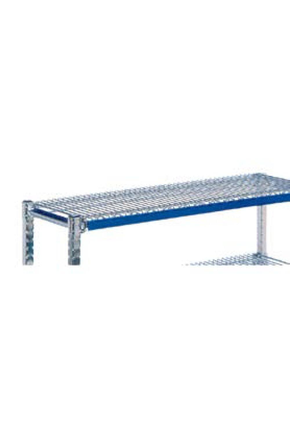 Label Holder, Shelf-Length Open Storage Acart 45" Blue