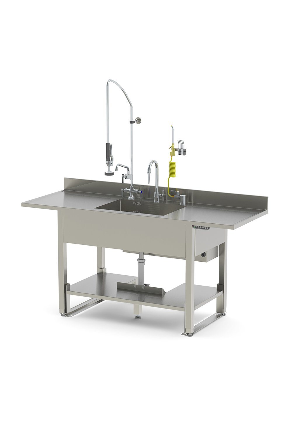 Processing Sink Stainless Solutions Macmedical 26"D X 77"W X 35-42"H 1.0