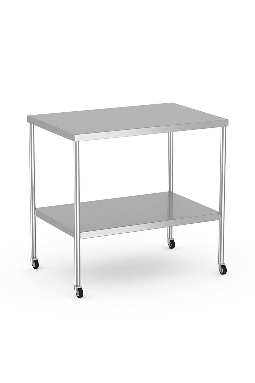 Stainless Steel Table Stainless Solutions Macmedical 24"D x 36"W x 34"H Under-shelf