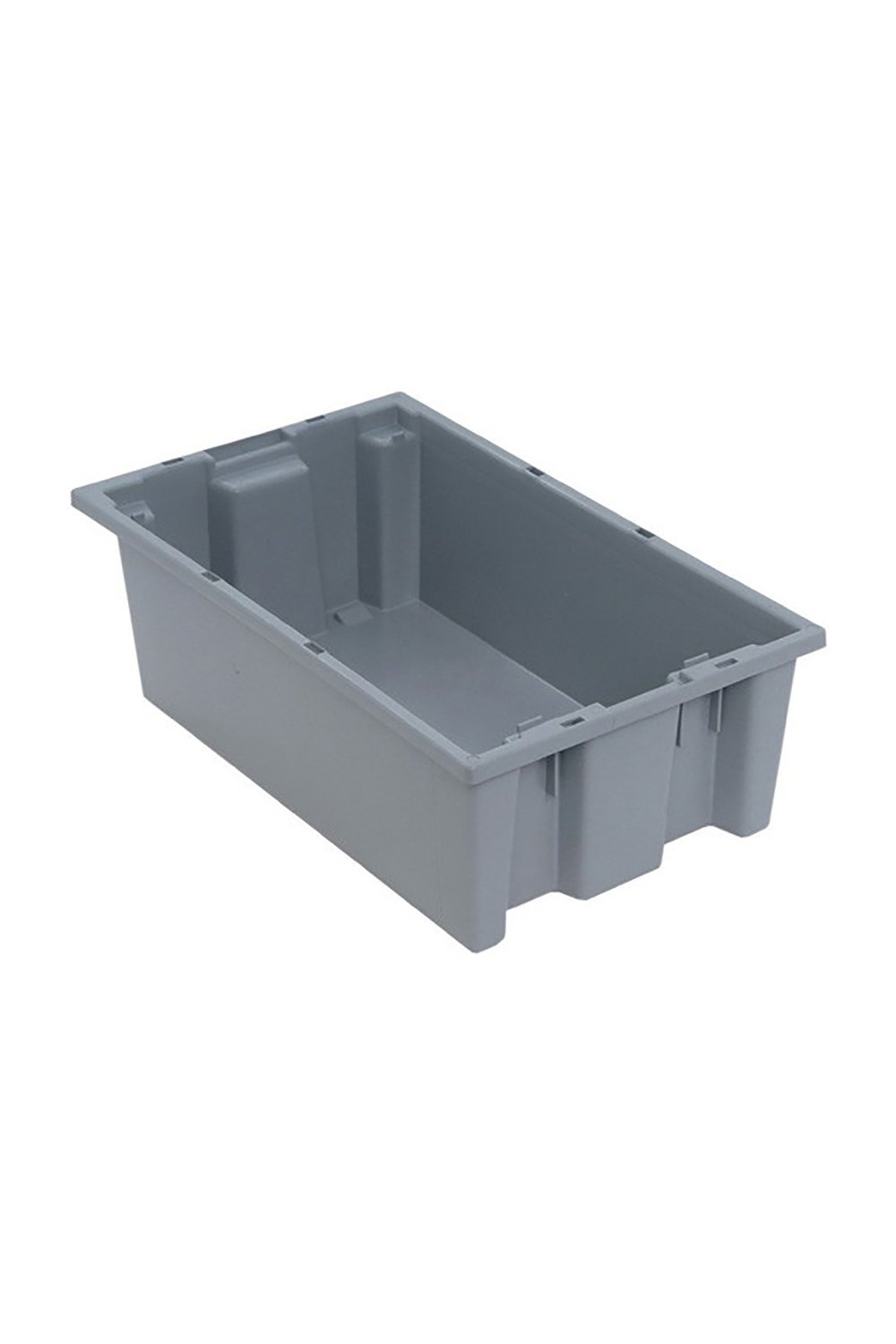 Stack and Nest Tote Bins & Containers Acart 18"L x 11"W x 6"H Gray