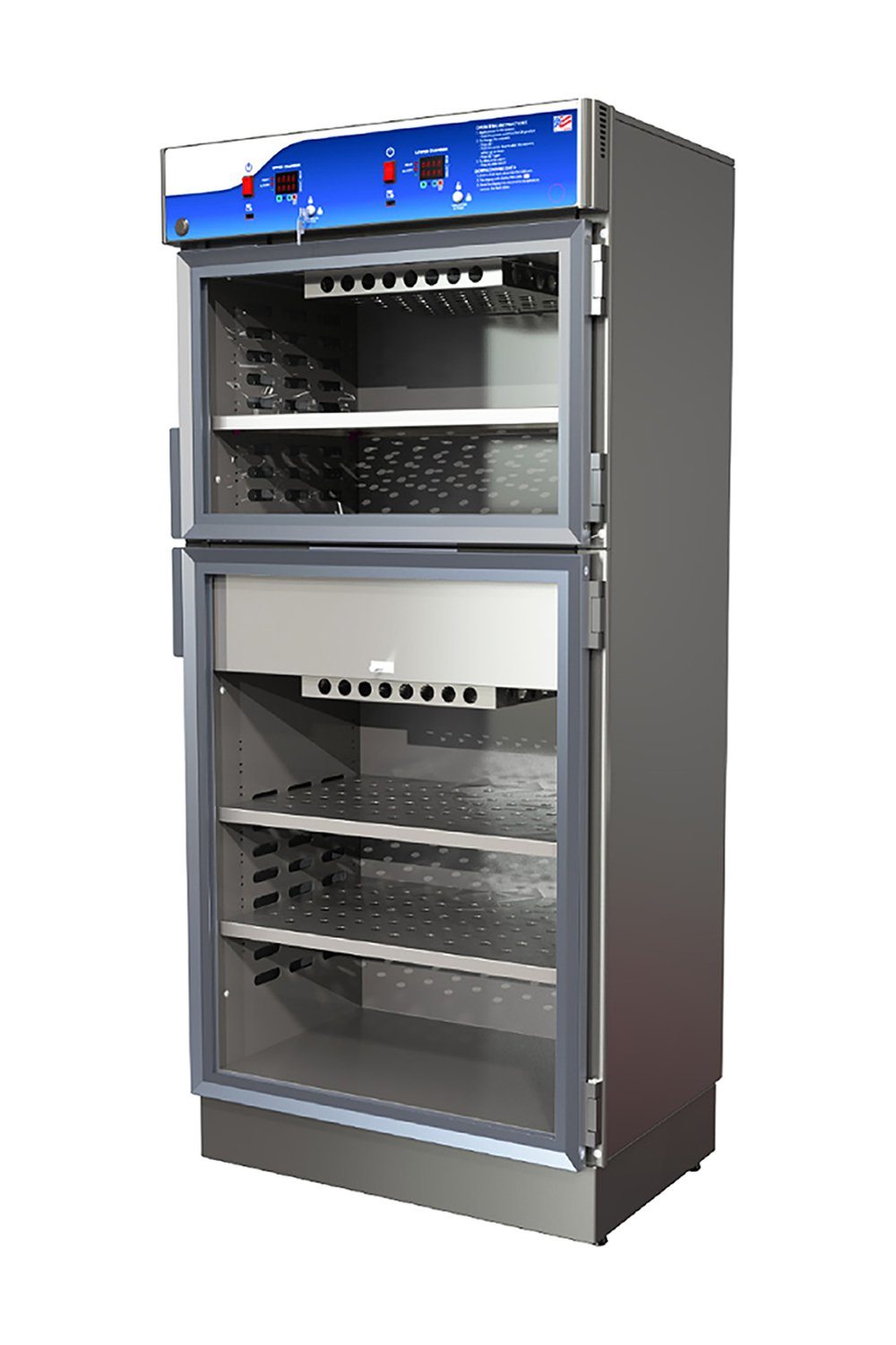 Blanket Warmer, Dual Chamber Stainless Solutions Macmedical 74.5 X 30 X 26.5 Solid