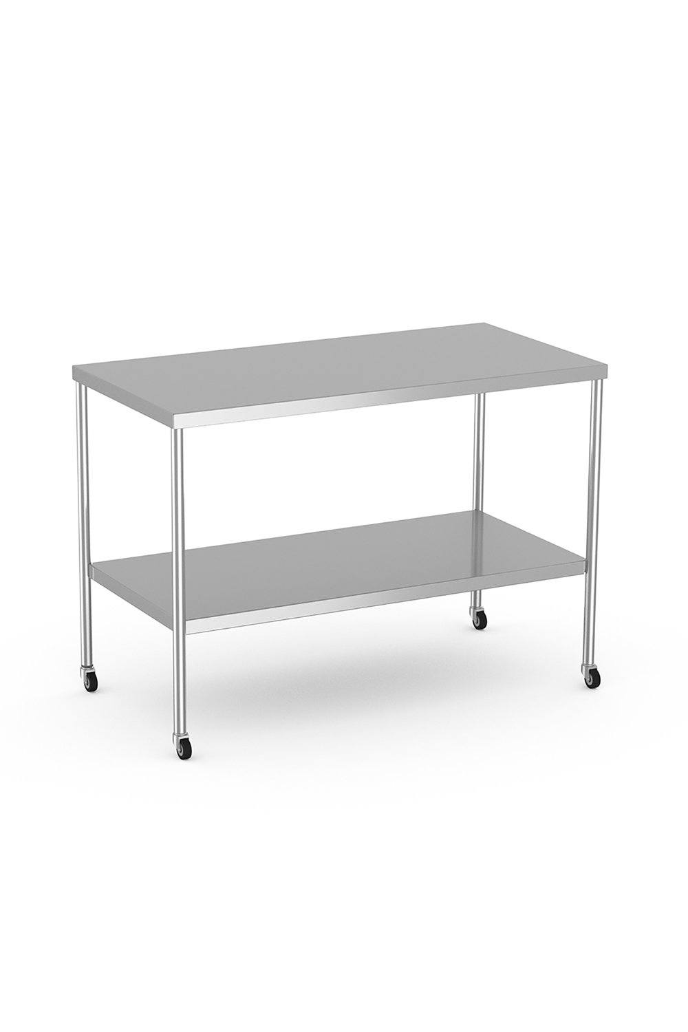 Stainless Steel Table Stainless Solutions Macmedical 24"D x 48"W x 34"H Under-shelf