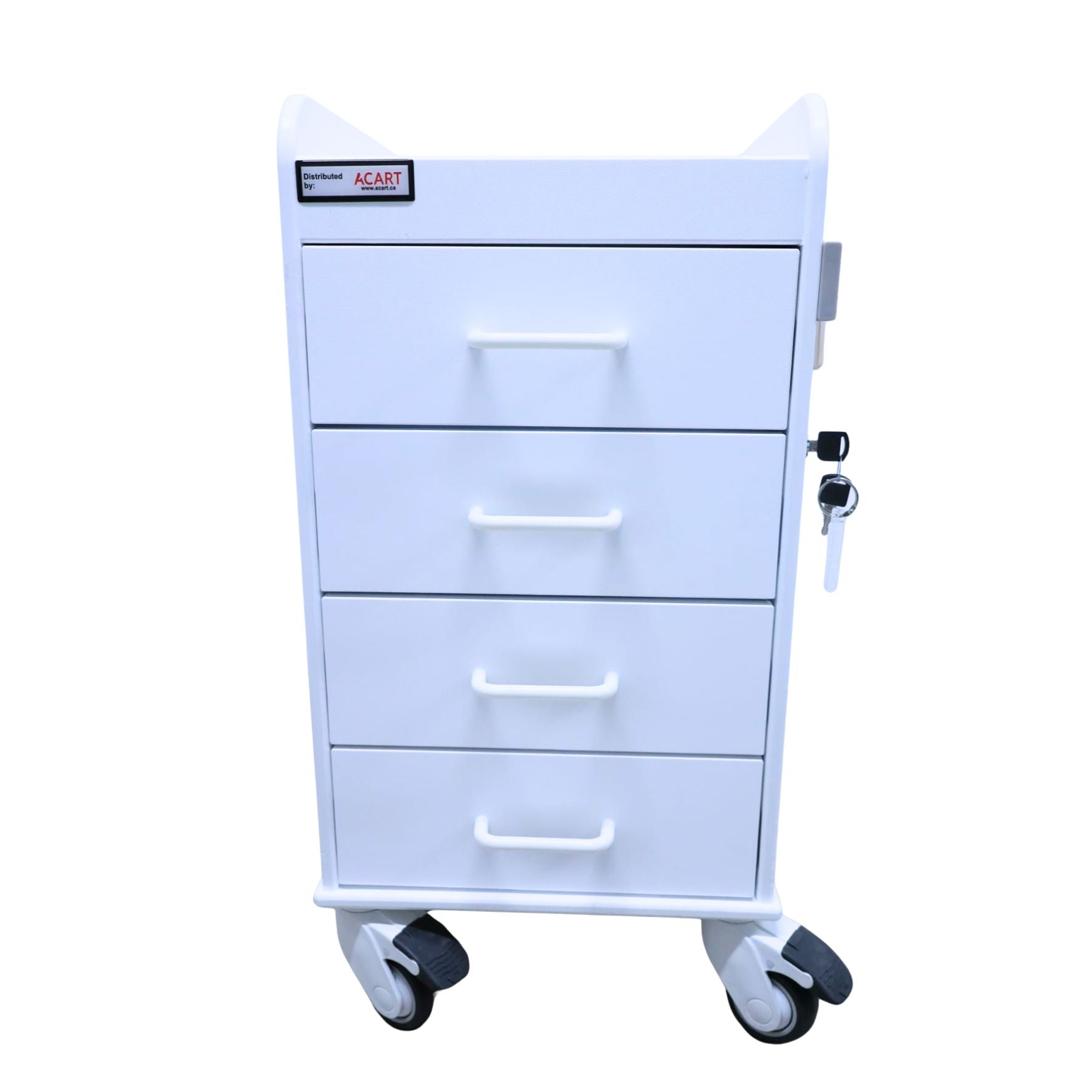 White Compact Cart Acart Equipment 