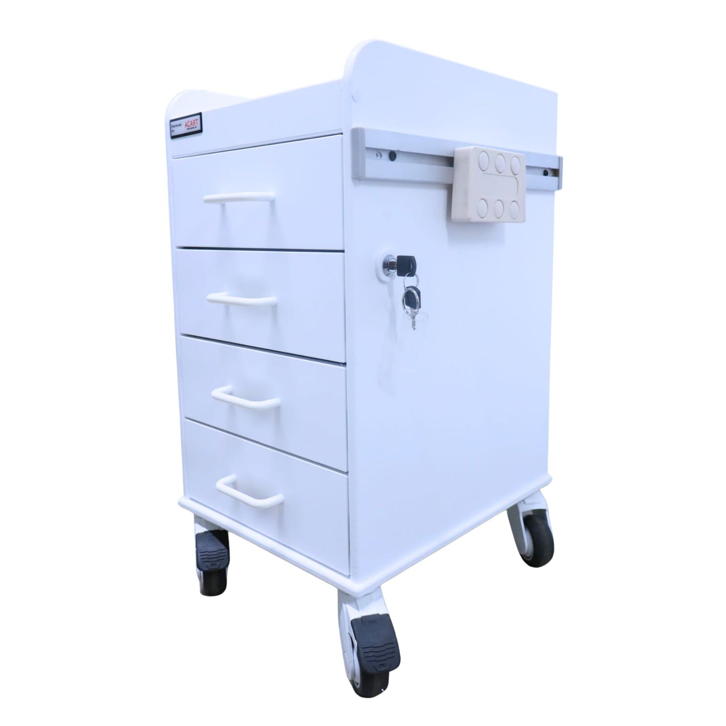 White Compact Cart Acart Equipment 