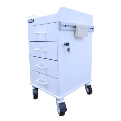 White Compact Cart Acart Equipment 
