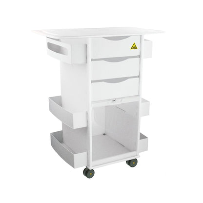 MRI Core Cart Extended Top with Sliding Door MRI Safe TrippNT 