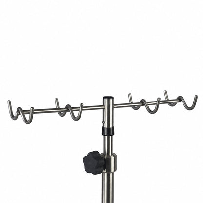 Stainless Steel Base 6 Leg IV Pole AcralMed 8 