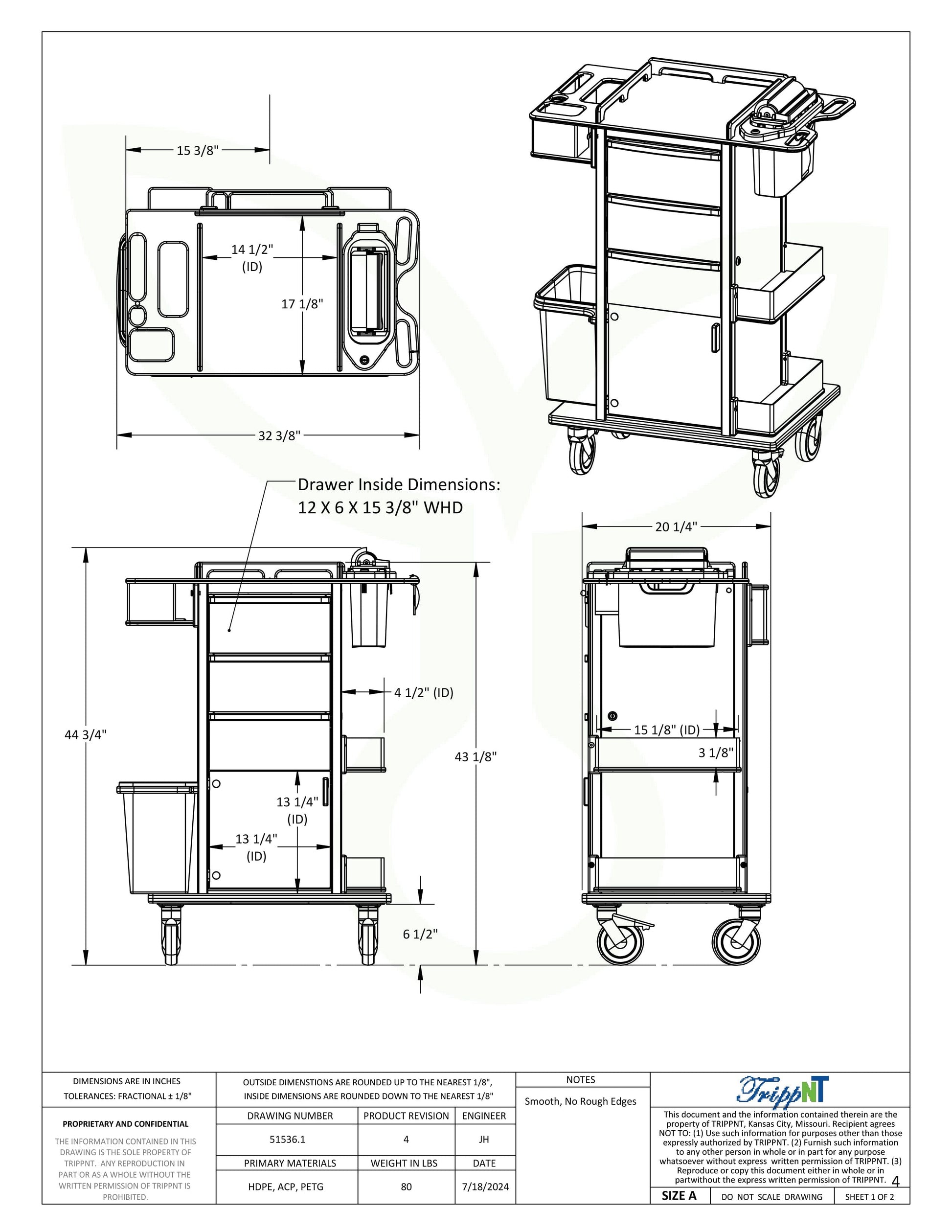 Phlebotomy Pro Cart Procedure/Bedside Carts TrippNT 