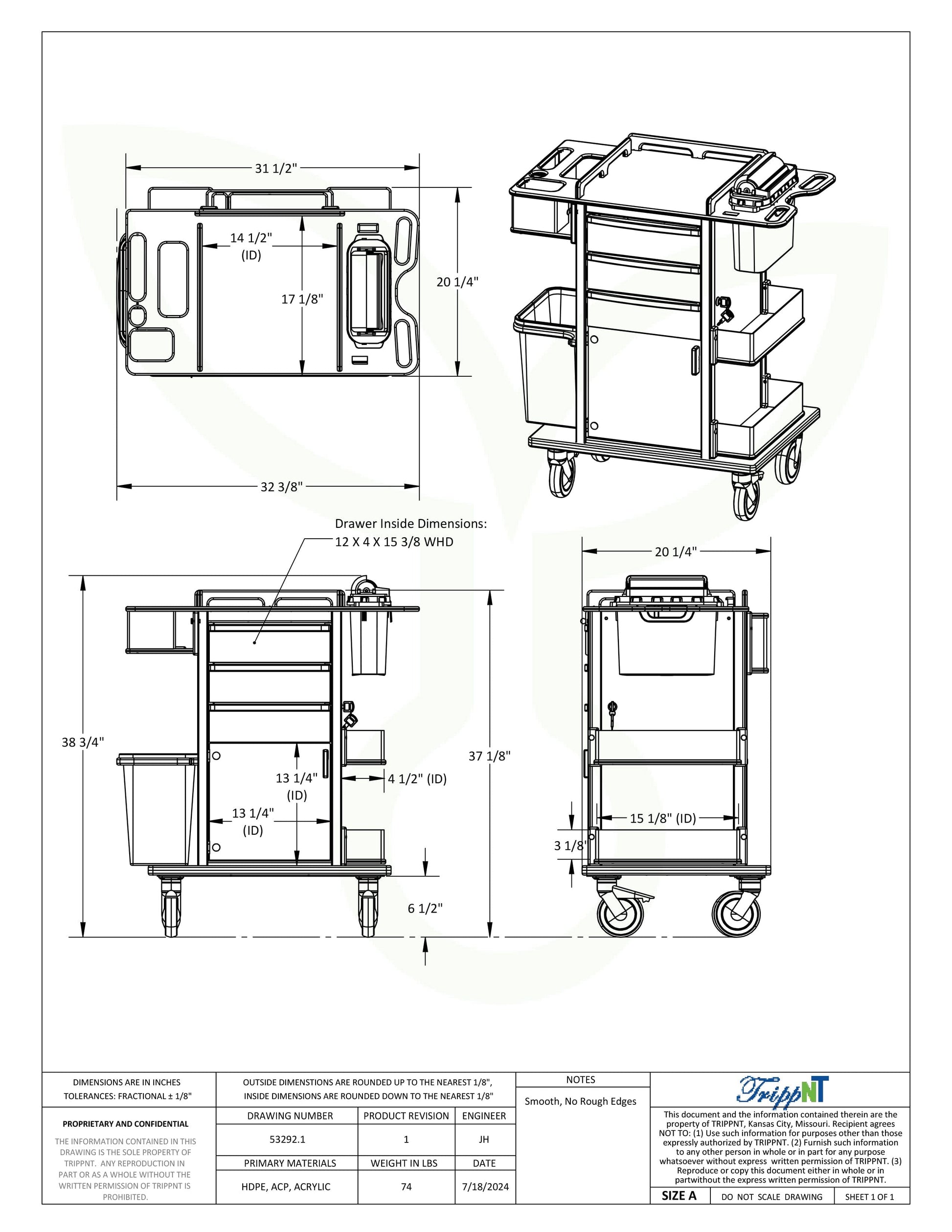 Phlebotomy Pro Cart Procedure/Bedside Carts TrippNT 