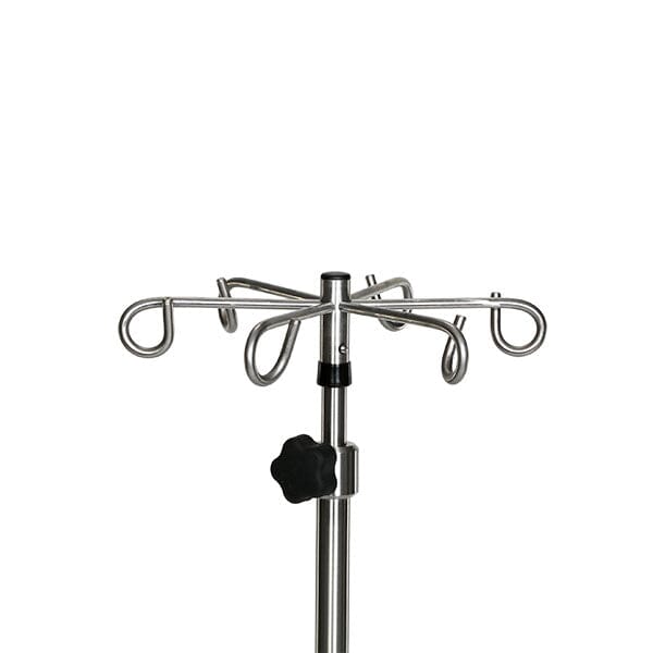 Stainless Steel 6 Leg Spider IV Pole AcralMed 6 Black 