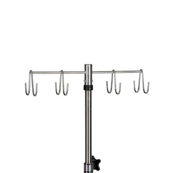 Stainless Steel 6 Leg Spider IV Pole AcralMed 8 Black 